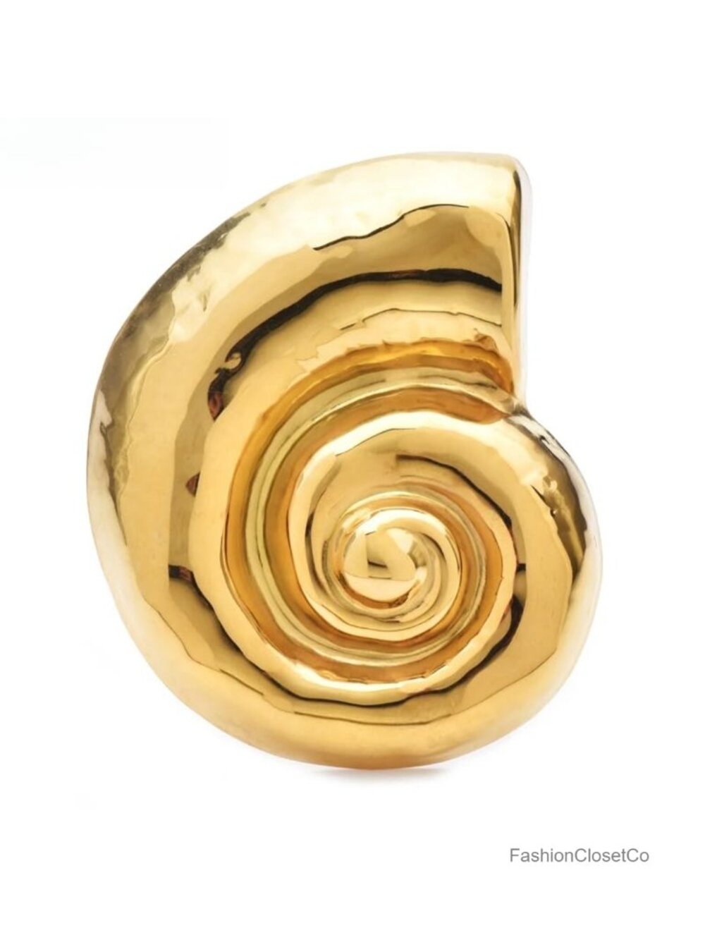 Stainless Steel Shell Brooch Metal Lapel Pin Jewelry